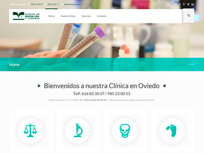 Diseño web | Medicina legal y forense