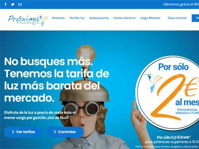 Web Próxima Energía